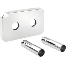 Krycí deska a dvě kovové objímky