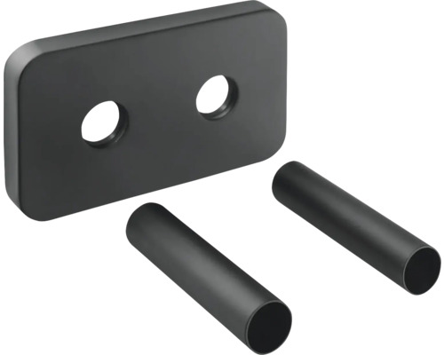 Rozeta na topná tělesa Ø 50 mm mosaz černá 1 Kus Držák na ručníky nástěnný se dvěma tyčemi