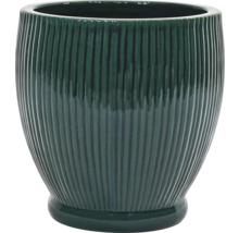 Rýhovaný keramický květináč