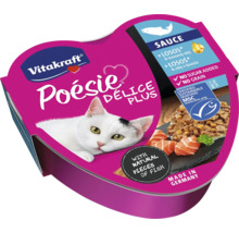Vitakraft Poesie Delice Plus krmivo pro kočky s rybou v balení ve tvaru srdce