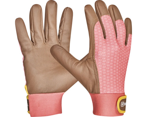 Zahradní rukavice z kůže a textilu