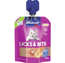 Vitakraft Licks & Bits pochoutka pro kočky s krevetami a rajčaty v 60gramovém balení
