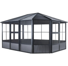 Volně stojící zahradní pavilon se střechou a bočními stěnami