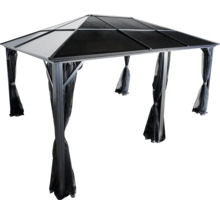 Pavilon se střechou a závěsy