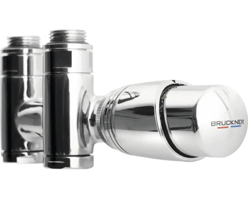 Radiátorový ventil z kovu s logem Bruckner