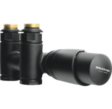 Rohová připojovací armatura radiátoru Bruckner