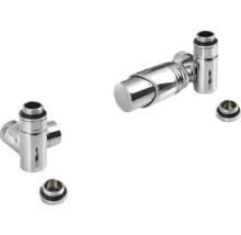 Dva termostatické radiátorové ventily z kovu