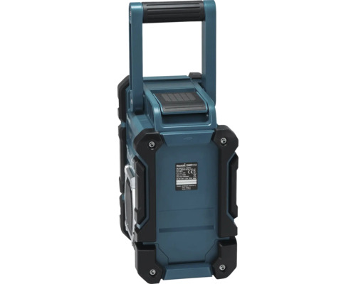 Stavební rádio Makita DMR112, robustní provedení s rukojetí, DAB plus a Bluetooth.