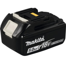 Černý akumulátor Makita 18 Volt 5,0 Ampérhodin Lithium-iontový