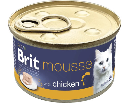 Brit Mousse krmivo pro kočky s kuřecím masem v konzervě