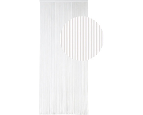 Dekorační závěs s vlákny a detailním pohledem