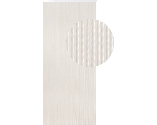 Závěs do dveří Liana krémová/béžová 90x210 cm Dekorativní deska s vertikálním rýhovaným vzorem