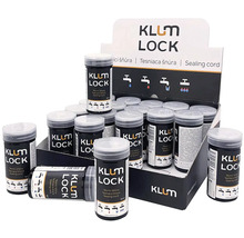 Těsnicí šňůra KLUM LOCK v prodejním displeji, vhodná pro pitnou vodu, plyn, studenou vodu a teplou vodu.