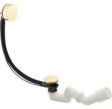 Vanová odpadní souprava s otočným knoflíkem a přepadovou trubkou