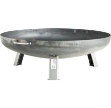 Ocelové ohniště se třemi nohami a rukojetí