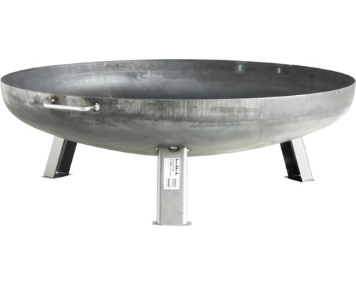 Ocelové ohniště se třemi nohami a rukojetí