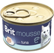 Brit Mousse krmivo pro kočky s tuňákem v konzervě