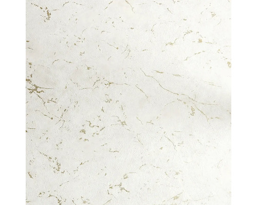 Tapeta se vzhledem bílého mramoru a jemnými zlatými metalickými žilkami.