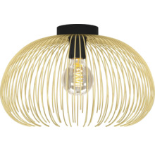 Závěsné svítidlo z kovových lamel se žárovkou