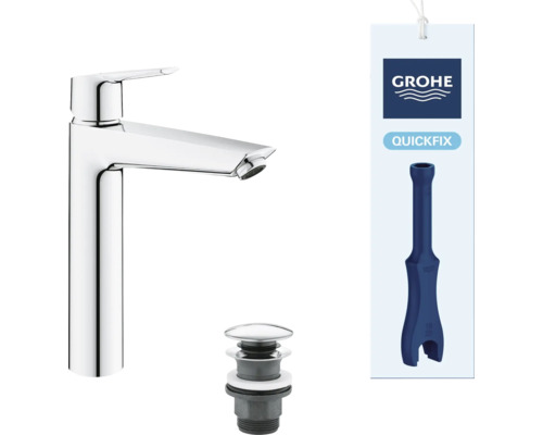 Umyvadlová páková baterie Grohe s táhlovou výpustí a nástrojem QuickFix