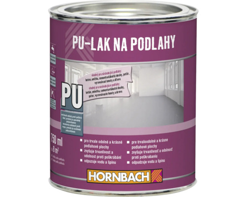 Plechovka Hornbach polyuretanovy lak na podlahy pro ruzne povrchy
