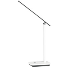 LED stolní lampa s obdélníkovou základnou a nastavitelnou hlavou lampy