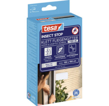 Tesa Insect Stop Klett síť proti hmyzu do oken, maximální velikost 130 krát 150 centimetrů, včetně pomůcky pro instalaci, ekoznačka Modrý anděl