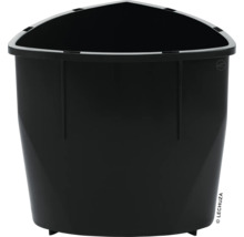 Černý rohový květináč