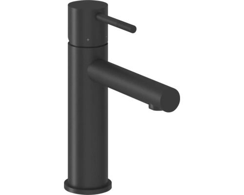 Umyvadlová baterie páková RAVAK NOX černá X070648 Moderní umyvadlová baterie v matně černé barvě s pákovým ovládáním a válcovým výtokem.