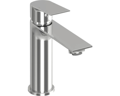 Umyvadlová baterie páková RAVAK Plan chrom X070506 Páková umyvadlová baterie v chromovém provedení s plochým výtokem a plochou pákou.