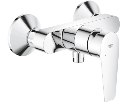 Nástěnná jednopáková sprchová baterie Grohe v chromu, Grohe Logo.