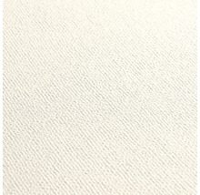 Bílá tapeta s jemným, diagonálně strukturovaným povrchem.