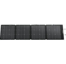 Skládací solární panel se čtyřmi monokrystalickými moduly pro mobilní napájení.