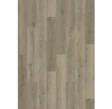 Laminátová nebo vinylová podlaha s dubovým dekorem, viditelnou kresbou dřeva a suky, design prken.