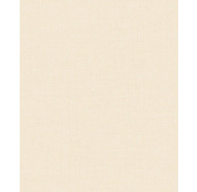 Béžová tapeta s jemnou textilní strukturou a lněným vzhledem.