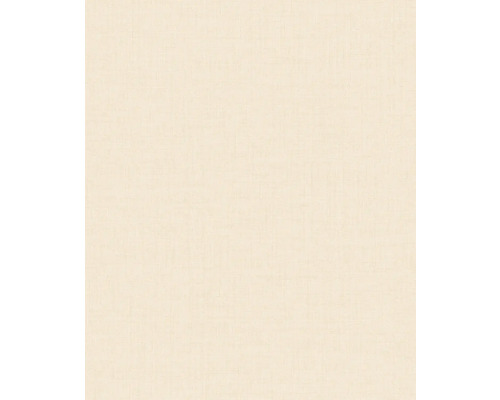 Béžová tapeta s jemnou textilní strukturou a lněným vzhledem.