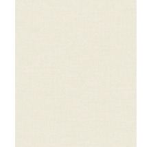 Tapeta s jemnou lněnou strukturou ve světlém krémovém odstínu