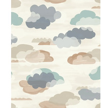 Tapeta s motivem mraků v akvarelovém stylu