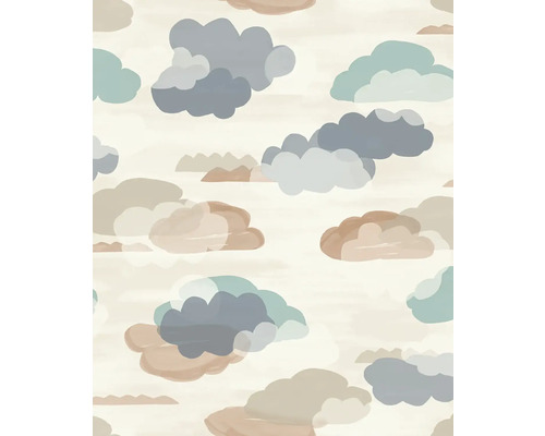 Tapeta s motivem mraků v akvarelovém stylu