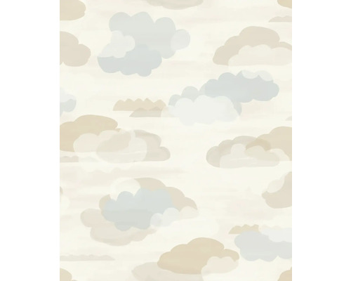 Tapeta se vzorem mraků v akvarelovém stylu