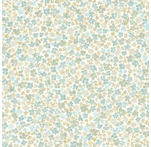 Tapeta s drobným, hustým květinovým vzorem v akvarelovém stylu.