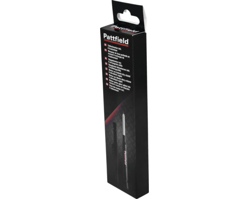 Pattfield marker pro hluboké díry včetně 6 náhradních náplní v kartonovém obalu.