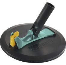 Wolfcraft kulatá ruční bruska s připojením pro teleskopickou tyč pro broušení sádrokartonu.