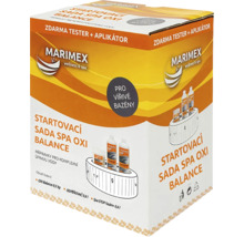Marimex startovací sada Spa Oxi Balance pro vířivé bazény s přípravky na úpravu vody, testerem a aplikátorem.