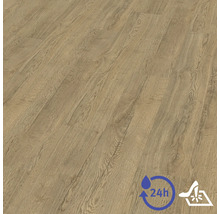 Laminátová podlaha v dekoru dubu s autentickou strukturou, 24 hodin voděodolná a vysoce odolná.