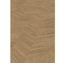 Podlaha se vzorem chevron s dřevěnou strukturou a vzhledem dubu