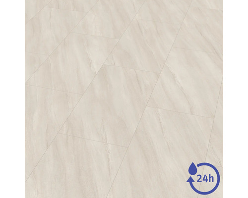 Dlažba s kamenným vzhledem s 24hodinovou odolností proti vodě.