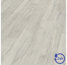 Laminátová podlaha se vzhledem dřeva s odolností proti vodě po dobu 24 hodin.