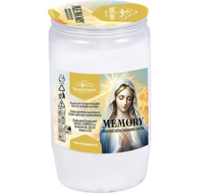 Hřbitovní svíčka Nohel Garden Memory s motivem madony pro venkovní použití.