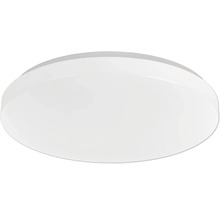 Kulaté ploché LED stropní svítidlo z plastu v bílé barvě